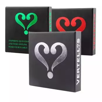 VERTELLIS Classic Home / Relationship/Heart-Shaped Question Mark board game Truth or Dare Christmas Best Gift Table Game Cards серебряный