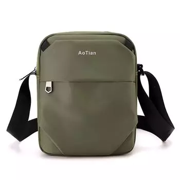 Vertical Outdoor Casual Canvas Men s Bag Army Green