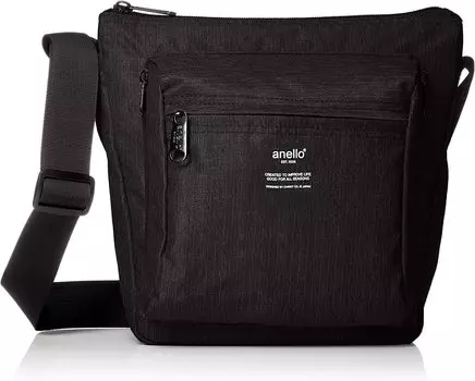 Vertical Shoulder Bag A5 Water TRACK ATH1812Z Black [Anello] Repellent/Multi-Storage