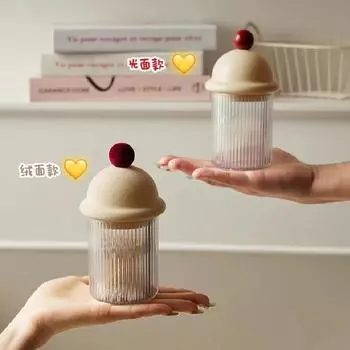 Вертикальная крышка-цилиндр, банка для хранения, домашняя банка для зубочисток, креативная коробка для ватных палочек, коробка для зубной нити, украшение для дома, пластиковая бутылка, подарок