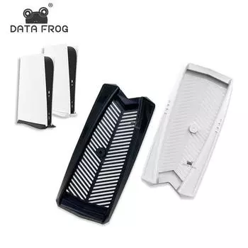 Вертикальная подставка Data Frog со встроенными вентиляционными отверстиями и нескользящими ножками для игровой консоли SONY PS5 Digital Edition, держатель для док-станции белый