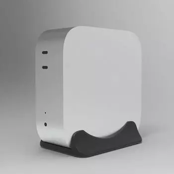 Вертикальная подставка для 3D-печати, экономящая место, кронштейн для хранения аксессуаров для Mac Mini M4 Pro 2024 года оранжевый