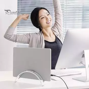 Вертикальная подставка для ноутбука, настольный держатель, высокая стабильность, прочная несущая акриловая настольная подставка, держатель для персонального компьютера чистый