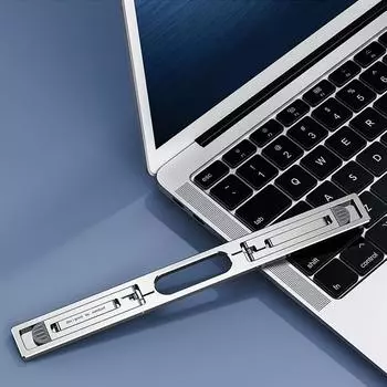 Вертикальная подставка для ноутбука с регулируемой высотой в 4 положения и складной держатель для ноутбука