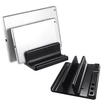 Вертикальная подставка для ноутбука с регулируемыми слотами Высокая устойчивость Универсальная совместимость Стабильный надежный ноутбук A чёрный