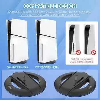 Вертикальная подставка-основание, сменная подставка-основание для консоли PS5 Slim, диск и цифровая подставка для консоли Playstation 5 Slim