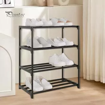 Вертикальная полка для обуви. Компактный органайзер. Нержавеющая, прочная, выдерживающая нагрузку, штабелируемая полка для обуви. Легкая подставка для обуви. 3-Layers