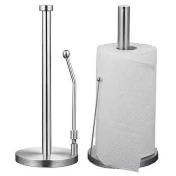 Вертикальная полка для свежей пленки с утяжеленным основанием, стойка для салфеток, подставка для рулонов бумаги премиум-класса, ванная комната Style 1