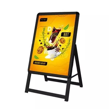 Вертикальная стойка A2 Алюминиевая панель для хранения Подходит для использования в помещении и открывается со всех сторон Водонепроницаемая вывеска A2 Pure&Haus, знак, знак, размер, тип A