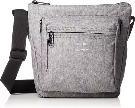 Вертикальная сумка через плечо A5 water TRACK ATH1812Z Серая [Anello] водоотталкивающая/многофункциональная