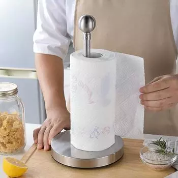 Вертикальный держатель для бумажных полотенец из нержавеющей стали для кухни, столовой, держатель для рулонов, для дома, столешницы