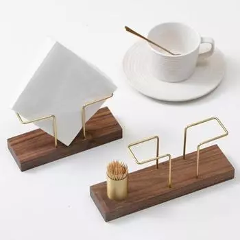 Вертикальный держатель для салфеток Yousheng с прочным деревянным основанием, подставка для салфеток для дома, ресторана, кухни, обеденного стола, органайзер для бумажных полотенец, диспенсер цвет старого дерева