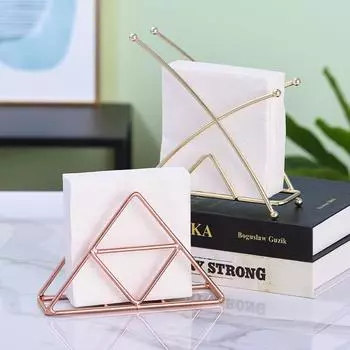 Вертикальный держатель салфеток Nordic Gold Iron для отелей и ресторанов