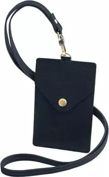 Вертикальный держатель удостоверения личности, натуральная кожа, итальянский кожаный ремешок на шею, чехол для пропуска, чехол для удостоверения личности, держатель имени, карта с микросхемой, проездной на общественный транспорт, удостоверение личности со