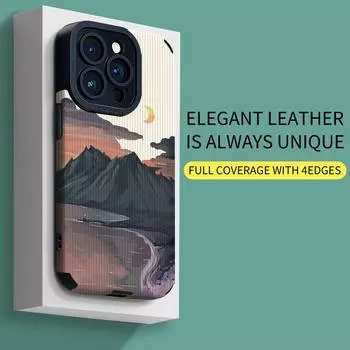 Вертикальный кожаный стильный замок с росписью, модный мягкий силиконовый чехол для телефона, задняя крышка с объективом камеры, полная защита iPhone 7 разноцветный