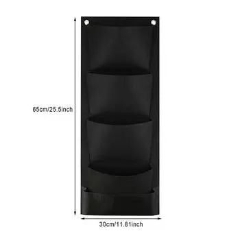 Вертикальный подвесной садовый кашпо для цветов, карманный макет, водонепроницаемая настенная подвесная сумка для цветов, для дома и улицы 30cm*65cm