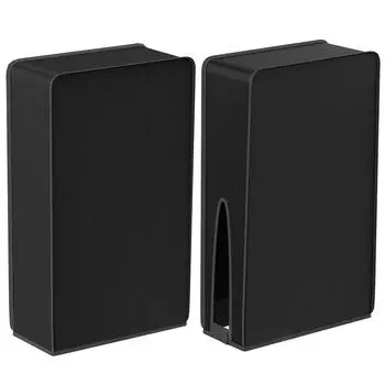 Вертикальный пылезащитный чехол с защитой от царапин для консоли PS5 Slim (черный)