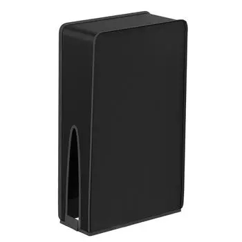 Вертикальный пылезащитный чехол с защитой от царапин для консоли PS5 Slim (черный)