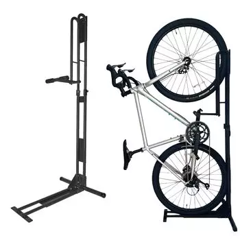 Вертикальный шоссейный велосипед CycleLocker, фиксированный с педальной подставкой для велосипеда, стопором шатуна, ЧЕРНЫЙ CS-650