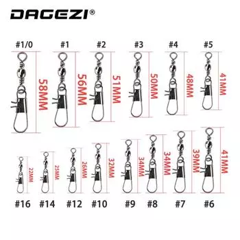 Вертлюги для рыбалки, штифтовый подшипник, вертлюг с твердым кольцом, 50 шт./лот, рыболовные снасти для ловли карпа