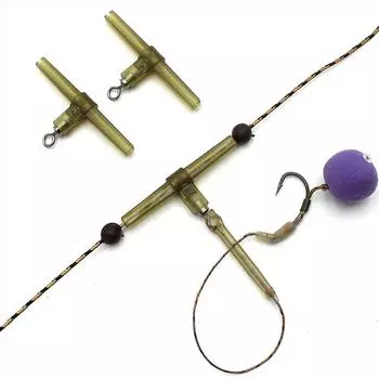 Вертлюги против запутывания рукава комплект аксессуаров для ловли карпа боковые изгибы с шарнирным звеном вертолет 10pcs side bends with QC swivel