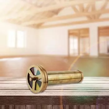 Вертолетная компания. Латунный калейдоскоп с разноцветным узором. Идеальный антикварный подарок.