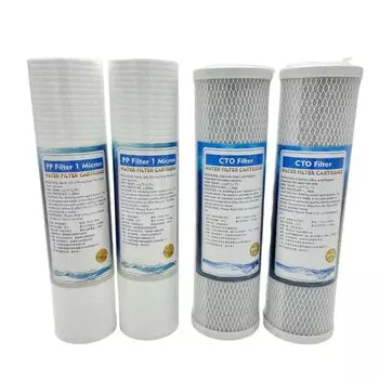 VERUNIS аквариумный очиститель воды для тропических рыб сменный фильтр 10-дюймовый картридж PP 2 шт CTO 2 шт всего 4 шт