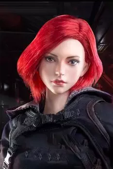 VERYCOOL Голова Резьба Красивая Голова Скульптурная Фигурка Голова с Длинными Волосами Девушка Резьба Подходит 12 Дюймов Женское Тело Фигурки VCF-2060 1/6 (В)