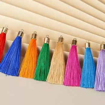 Вес 6 см, кулон с кисточкой, 20 шт., простой брелок, аксессуары, оптовая продажа, маленькая кисточка, серьги-мешки, кисточка с кисточкой 6cm красный