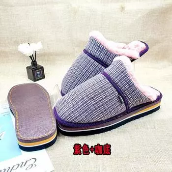 Весь комплект ручной работы в процессе изготовления, хлопковые тапочки подошва верхний материал пакет, самодельный мужской и женский верх верх зимние 36-37 yards