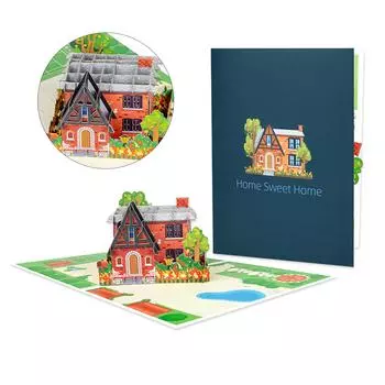 Веселая 3D всплывающая поздравительная открытка на новоселье Новый дом всплывающая открытка Счастливый переезд Поздравления с годовщиной вашего дома