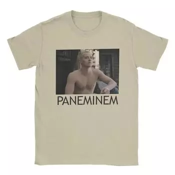 Веселая футболка Paneminem Tom Blyth для мужчин с круглым вырезом, хлопковая футболка с коротким рукавом, графические топы S чёрный