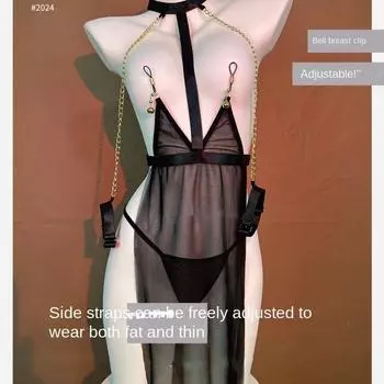 Веселая и сексуальная сетчатая перспективная униформа, искушение, без утечки молока, страстное SM, нижнее белье для кровати, женское 7411 one size