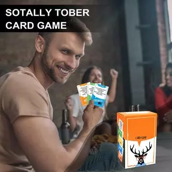 Веселая игровая тема для вечеринки 125 уникальных карточек способствуют сплочению, идеально подходят для общественных собраний One Size оранжевый