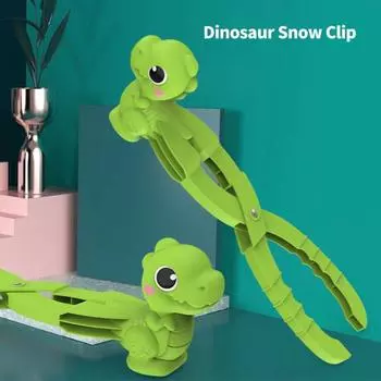 Веселая, легкая в использовании, не ломающаяся игрушка для снежков в виде динозавра из мультфильма «Снежная игрушка на открытом воздухе»
