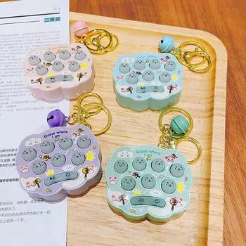 Веселая мини-игрушка «Пальма ударяет по земле мышь», игровой автомат, брелок, милый мультфильм, креативный подарок, кулон для детей, рождественский подарок зелёный