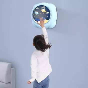 Веселая прочная игрушка для роста, пластиковая, для обучения детей росту, сенсорная, вертикальная, для прыжков в высоту в помещении светло-синий