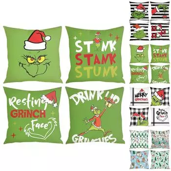 Веселая рождественская наволочка, поясничная наволочка, диван, домашний декор, наволочка One Size