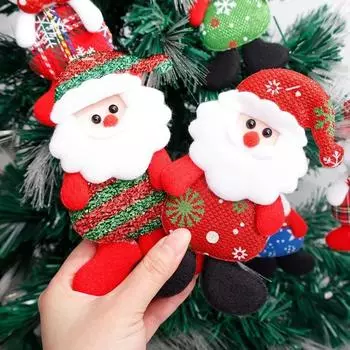 Веселая Рождественская тканевая кукла, кулон, сделай сам, рождественский подарок, Санта-Клаус, снеговик, елка, подвеска, кукла, украшения для дома, Noel Navidad