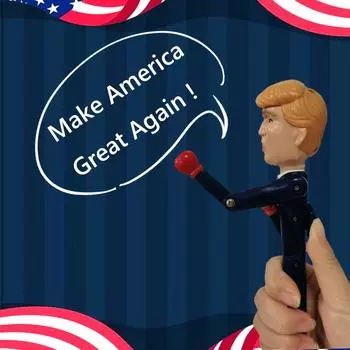 Веселая ручка Трампа-боксера с настоящим голосом и звуковыми эффектами, идеально подходит для шуточных подарков и праздничных атрибутов United States