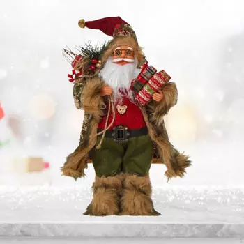 Веселая статуя Санта-Клауса для праздничного рождественского представления 30cm