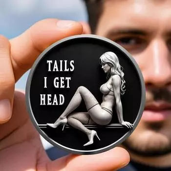 Веселая женщина Золотая монета Интересная Коллекционная монета Кленовый лист Памятная монета Праздничная памятная монета One Size