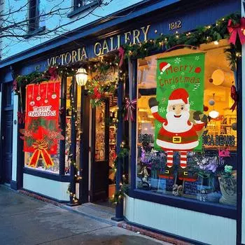 Веселого Рождества крыльцо дверь баннер подвесной орнамент рождественское украшение для дома Рождество Навидад 2024 С Новым годом 2024