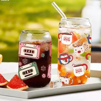 Веселого Рождества УФ DTF обертывание переводные наклейки мультяшный дизайн обертывание 3D водонепроницаемые кружки чашки Colo L1S1 D24894-1pc