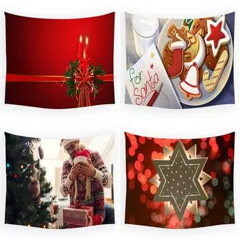 Веселого Рождества, украшение на рождественскую елку, напечатанный гобелен, украшение на стену для дома, гостиной, спальни, комнаты 100x75cm