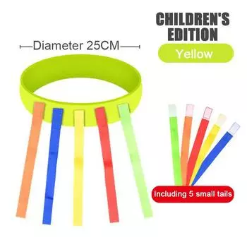 Веселые игры на свежем воздухе, реквизит для ловли хвоста, игрушечный пояс, групповые игры в детском саду, командные игры для родителей и детей, обучение навыкам флуоресцентный желтый