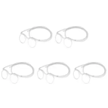 Веселые очки с соломенной крышкой для питья, очки с соломенной крышкой для детской вечеринки (белый) Q