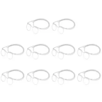 Веселые очки с соломенной крышкой для питья, очки с соломенной крышкой для детской вечеринки (белый)