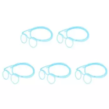 Веселые очки с соломенной крышкой для питья, очки с соломенной крышкой для детской вечеринки (синий)