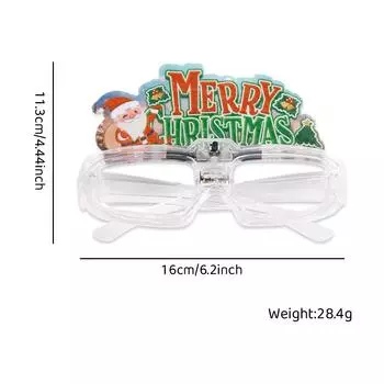 Веселые праздничные и светодиодные светящиеся очки для рождественских вечеринок и ночных мероприятий Christmas Glasses A